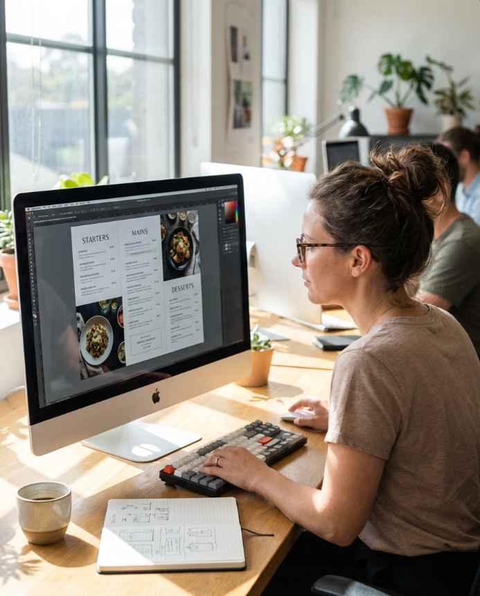 Dizajn digitalnog menija