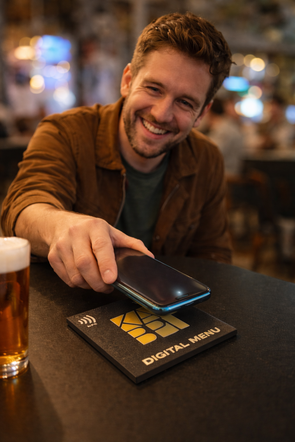 Gost tapuje telefonom